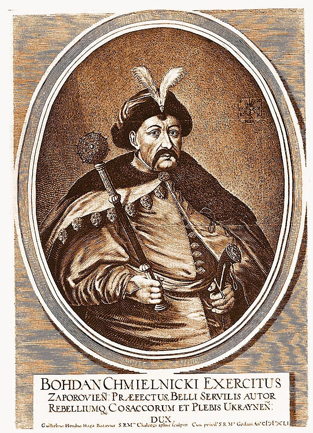 Portret Bohdana Chmielnickiego